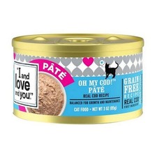 Oh Mon Cod Pâté Saveur Poisson Nourriture Humide Pour Chats 3 Oz (Caisse De 24)