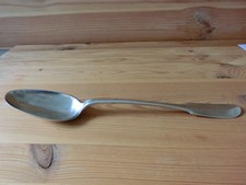 GRANDE CUILLERE A RAGOUT ARGENT MASSIF POINCONS FERMIERS GENERAUX + BLASON