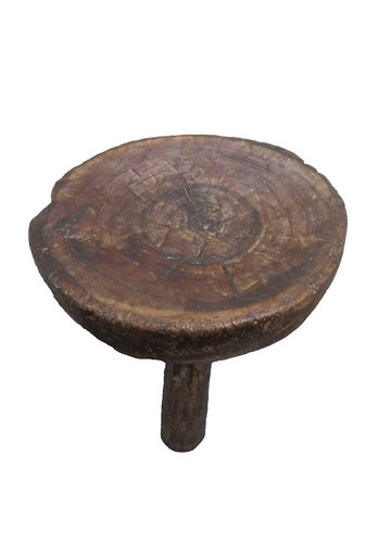 Tabouret senoufo bois cote - en,