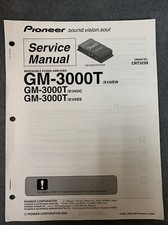 Pioneer GM-3000T Service