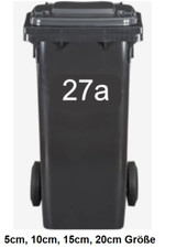 Numéros de maison autocollants adresse poubelles porte d'entrée boîte aux let...