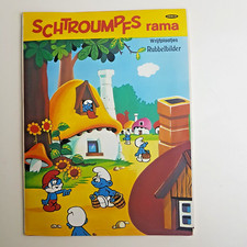 SCHTROUMPFS rama Grand Panorama Jesco Vintage Style Décorama Rubbelbilder Rare