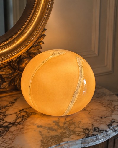 Lampe boule vintage - boule, signée