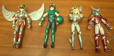 lot de 4 chevaliers du zodiaque saint seya myth pegasus cloth shiryu cygnus