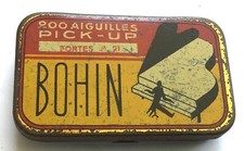 ANCIENNE BOÎTE A AIGUILLES DE GRAMOPHONE PHONO FORTES BOHIN NEEDLES GRAMOPHONE