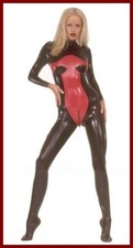 Chic combinaison latex femme - ,