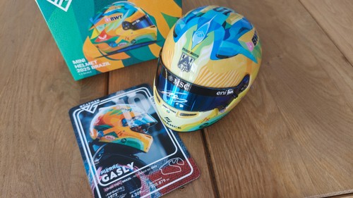 Casque helmet gasly brazil - helmet,