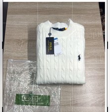 Pull Ralph Lauren blanc neuf Taille S