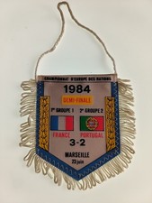 Fanion Vintage Foot Demi Finale Coupe d'Europe 1984 France - Portugal 