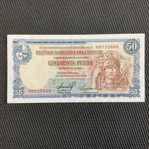 URUGUAY: 50 Pesos 02/01/1939