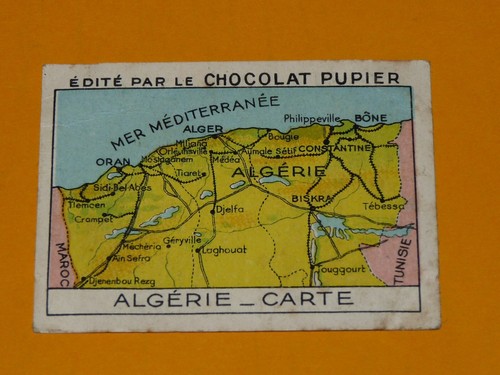 Chromo chocolat pupier afrique - chocolat,
