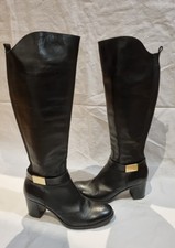 Bottes hautes Cuir noir