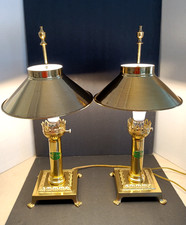 Pair Vintage Brass Student