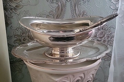 Saucière argent massif - en,
