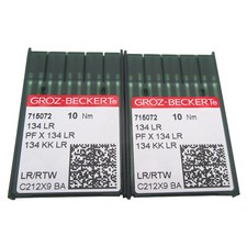 Aiguille industrielle à pointe en cuir GROZ-BECKERT, 20 pièces, 134LR, PFX134LR