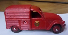 DINKY TOYS  25D- CITROEN 2 CV FOURGONNETTE POMPIER- MECCANO MADE IN FRANCE
