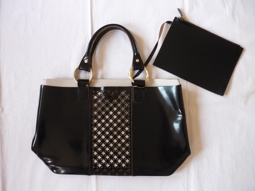 Sac main cuir noir neuf - cuir,
