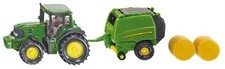 SIKU, JOHN DEERE 7530 avec presse JOHN DEERE 990 et 2 ballots, échelle , SIK1665