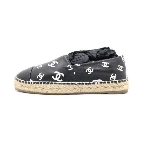 Chanel sneakers cuir noir - sneakers, en
