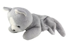 Vintage Ancienne Peluche Range Pyjama Chat gris blanc Nounours