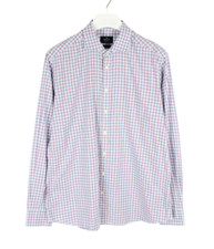 Chemise Slim Fit HACKETT Pour Homme XL À Carreaux Multicolore Col Cutaway