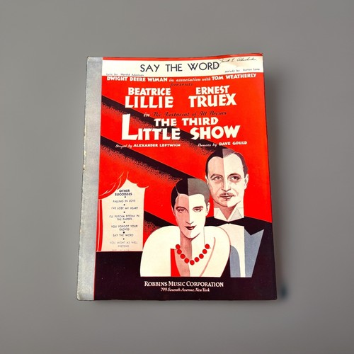 Say the word sheet music - say,