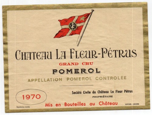 Pomerol etiquette 1er - pomerol, cc