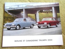 vintage catalogue TRIUMPH 2000