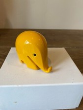 Tirelire éléphant F jaune luigi colani Dresdner Bank 1970
