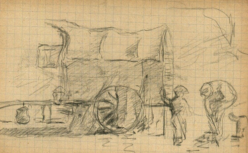 Scène genre caravane - de,