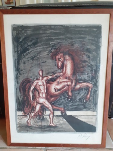 Lithographie signée frank - lithographie,