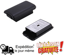 Cache Etui Coque Batterie Porte noir Pour Manette Couvercle Xbox 360