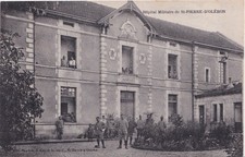 Carte postale ancienne – Hôpital militaire de Saint-Pierre-d’Oléron – soldats bl