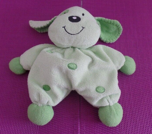 S6p petit doudou chien vert - /,