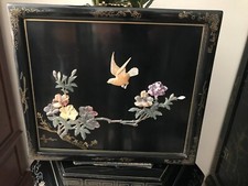 TABLEAU CHINOIS BOIS LAQUE