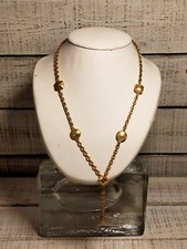 collier vintage Jacques Esterel métal doré