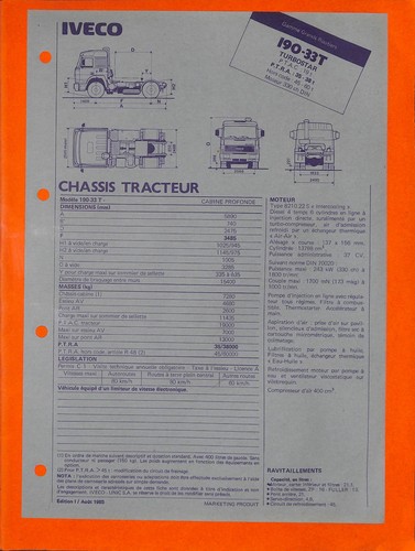 Iveco grands routiers 190 33 - iveco, /