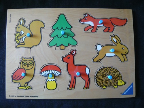 Puzzle encastrer bois - encastrer, en