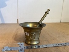 N. 40 Mortier De Cuisine / Pilon Bronze Pharmacie Outil Ancien Apothicaire