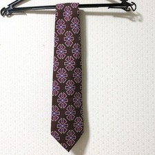 Cravate en soie marron Gucci