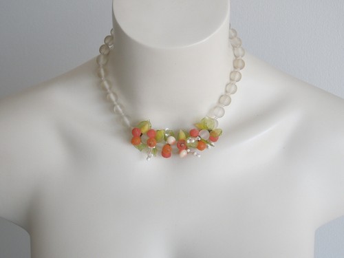 Collier vintage verre - vintage, en