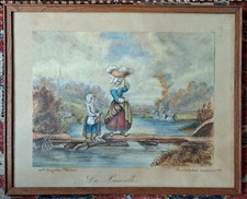 DEUX AQUARELLES D'AUGUSTINE