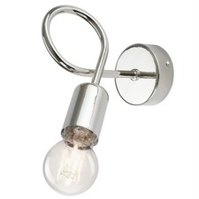 Applique En Chrome E27 Métal Moderne Lampe Murale Salon Chambre D'Adolescent