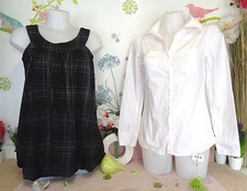 Lot vêtements occasion femme : Chemisier " No Excuse ", Tunique - T : 38