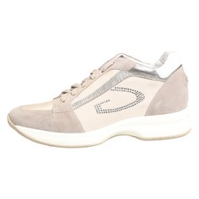 Alberto Guardiani Chaussures Daim Beige Décontracté Baskets à Lacets EU38/US7.5