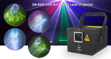 Laser RGB 2W DMX ILDA Pro – Effets Animations DJ / Mariage / Soirée