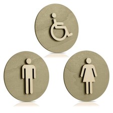 Panneau de toilette Ø 12 cm