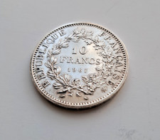 pièce argent 10 francs hercule 1967