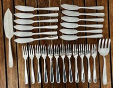 Ménagère couvert poisson ART DECO métal argenté BOULENGER modèle SUZY