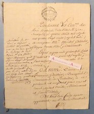 ● DIJON 1791 vente domaine à Pontailler Michel Gaudelet Cote d'or Révolution